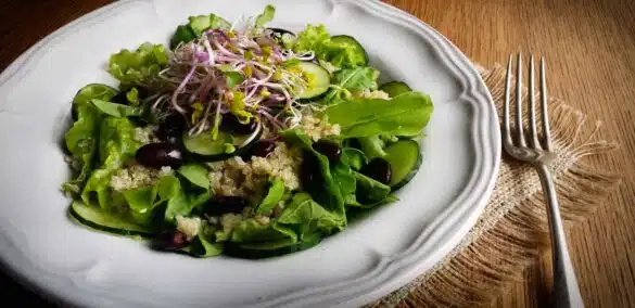 Ensalada de quinoa y porotos negros