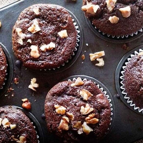 muffin banana y nuez