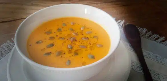 Sopa de calabaza y jengibre