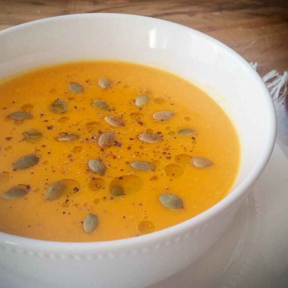 Sopa de calabaza y jengibre