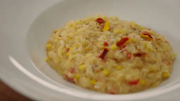 Receta risotto de vegetales. Cocina italiana. Rodrigo Landa