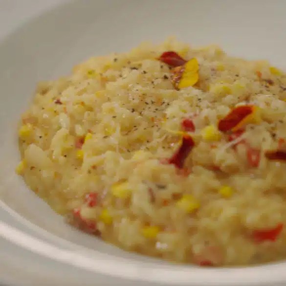Receta risotto de vegetales. Cocina italiana. Rodrigo Landa